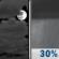 Tonight: A 30 percent chance of showers and thunderstorms after 4am.  Mostly cloudy, with a low around 66. Calm wind becoming north around 5 mph after midnight. 