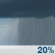 This Afternoon: A 20 percent chance of showers after 4pm.  Cloudy, with a high near 71. Breezy, with a north northeast wind 20 to 25 mph, with gusts as high as 40 mph. 
